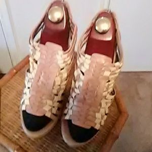 Gianni Bini Wedges in Nude Tones